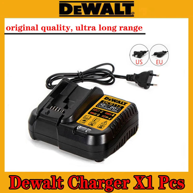 High Rate 100% Genuine Dewalt 20V Battery, 2AH 5AH 6AH Rechargeable Lithium Ion Battery, Dewalt DCB200 Power Tool Battery