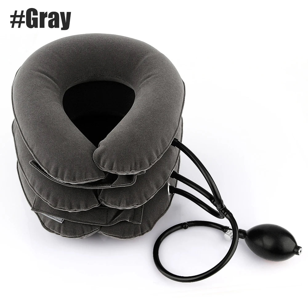 Cervical Neck Traction Device,Relief for Chronic Neck & Shoulder Alignment Pain,Inflatable Neck Stretcher