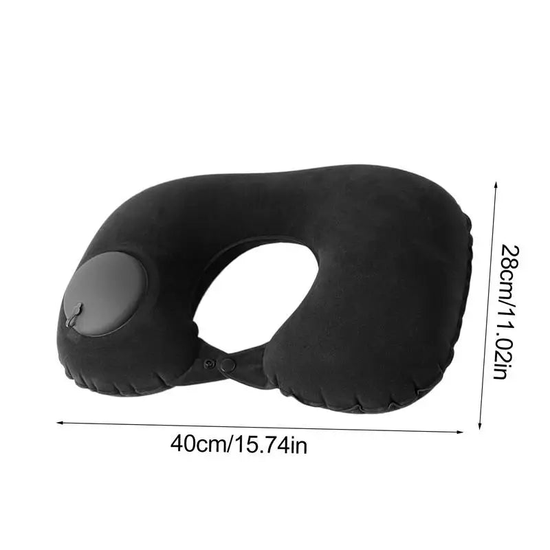Inflatable Neck Pillow U-Shaped Neck Support Pillow Comfortable Pillow Portable Neck Protector For Travel Airplane Car