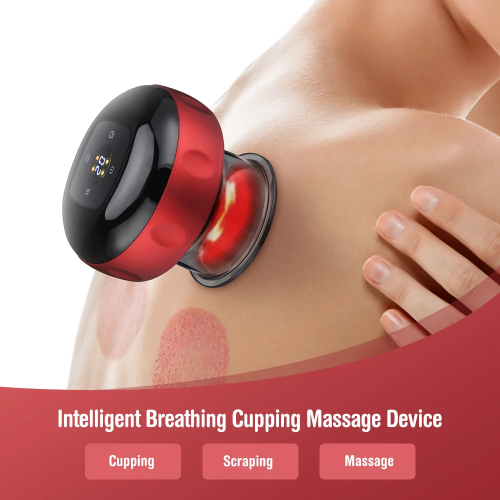 Body Cupping Medical Chinese Electric Vacuum Cupping Therapy Body Scraping Massage Jars Guasha Relieve Professional Suction Cups
