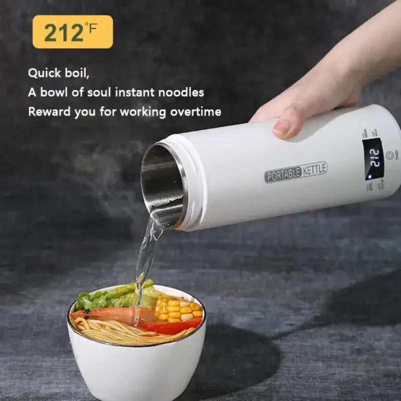 Travel Electric Kettle Water Boiler, Water Heater Steel & Auto Shut-Off & Boil Dry Protect