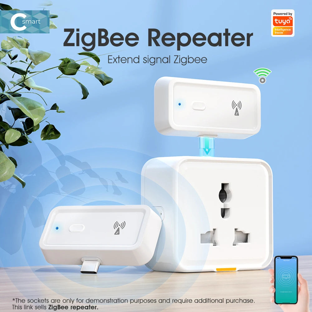 ZigBee Amplifier Extender Output Power Up To 20db Type C Range Extender Work for Alexa Google Home Smart Home Automation Devices