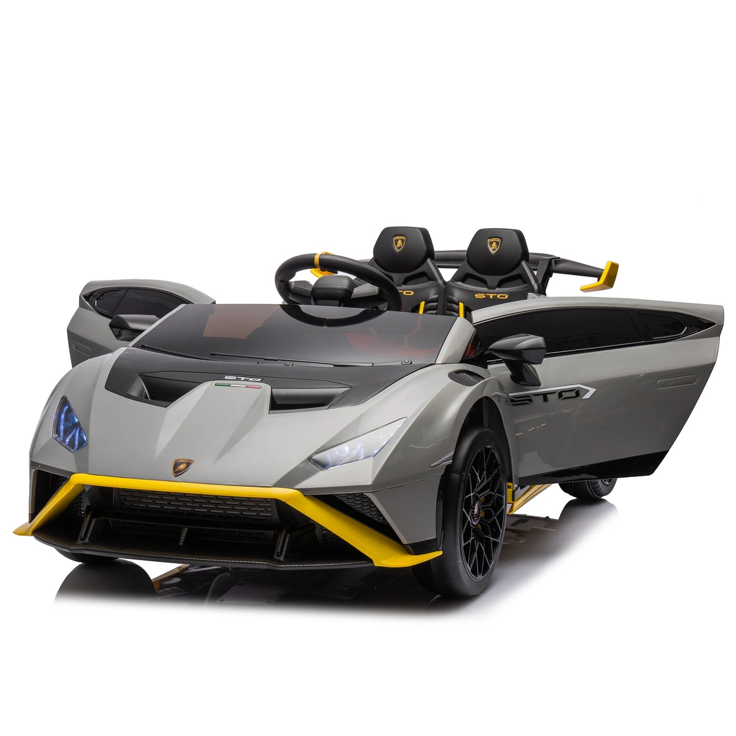 24V Kids Electric Ride-On Drift Car: Speeds 1.86-5.59 MPH, Ages 3-8, Foam Front Wheels, 360° Spin, LED Lights, Dynamic Music