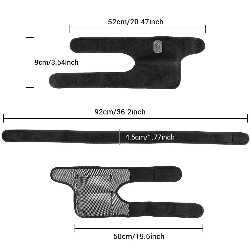 3 in 1 Shoulder Knee Eblow Heated Vibration Knee Massager Pad for Joint Pain Relief Health Care Shoulder Arthritis Support Belt