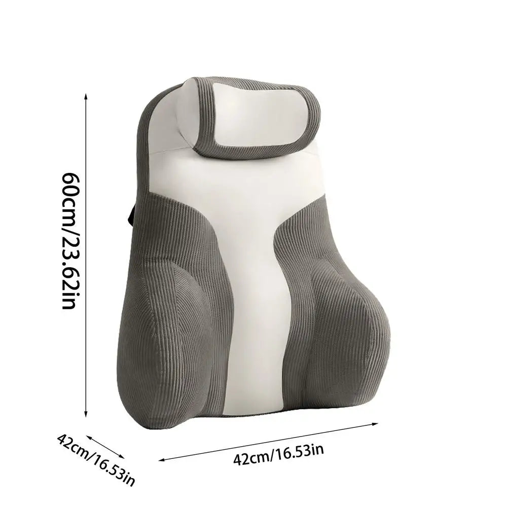 Back Support Pillow With Arms Bed Pillow For Reading Lumbar & Neck Support Cushion Sit Up Chair Pillow With Arms Soft Reading