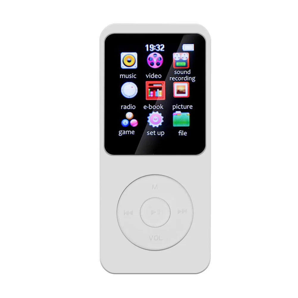 MP3 Player 1.8 in Screen HiFi Lossless Music Player Bluetooth-Compatible5.0 Type-C Sports MP3 Player Built-in Speaker for Kids