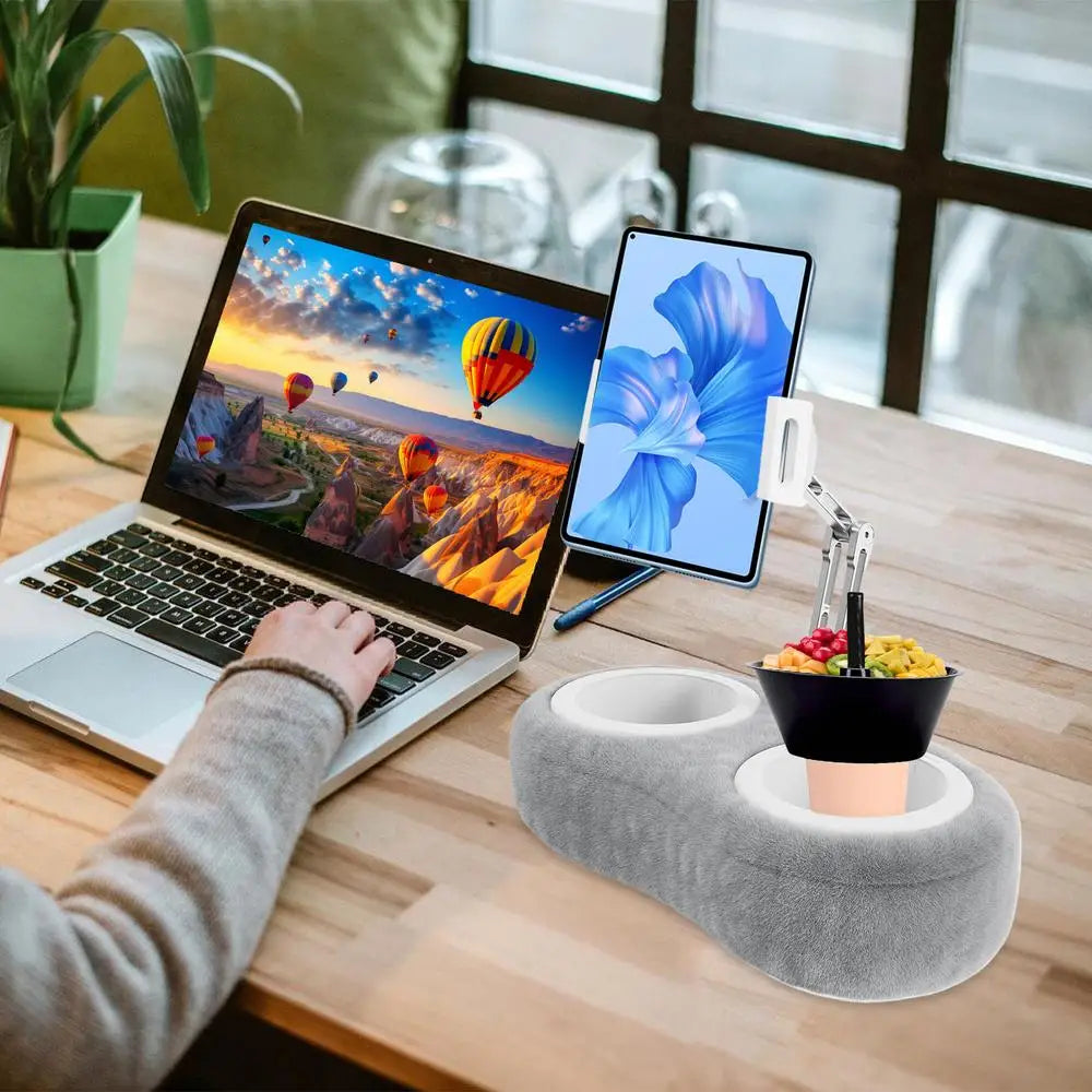 Tablet Pillow Stand Foldable Portable Flexible for Phones Media Holder Multiple Angle Adjustable for Reading Tablet Pillow Stand