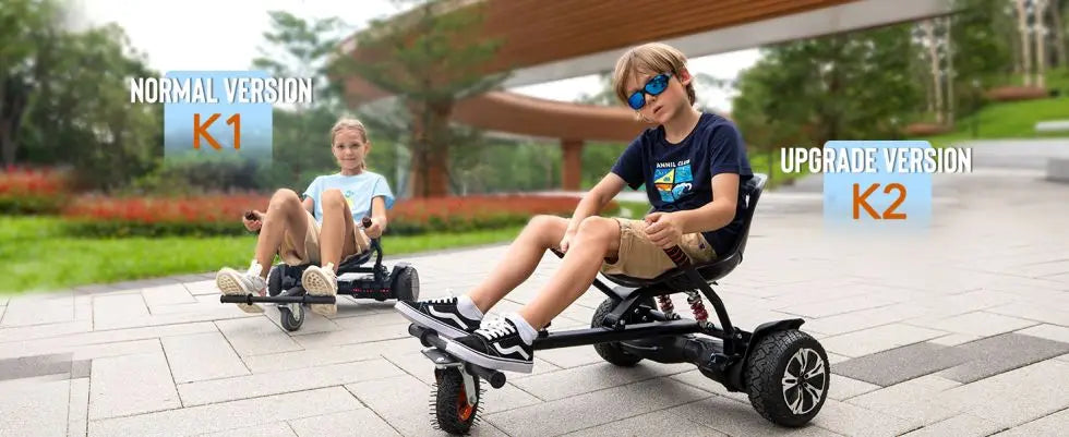 Gyroor Hoverboard Seat Attachment, hoverboard go with Adjustable Frame Length Compatible with 6.5'' 8'' 10'' Hoverboard