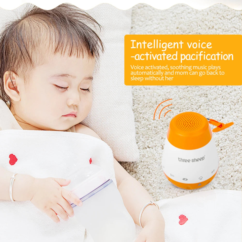 Baby Noise Machine Smart Music Voice Sensor Infants Bad Sleep Helper Therapy Sound Monitor Generator for Babies Relax Toy