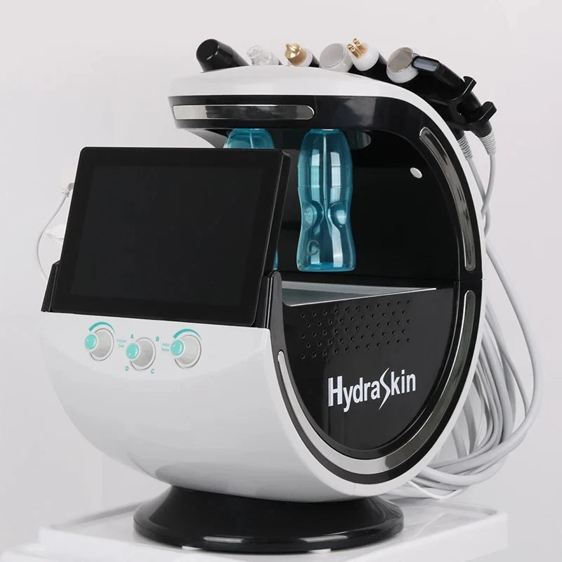 Ultrasound Skin Care Cryotherapy Microdermabrasion Machine Ice Blue Magic Mirror Skin Analyzer Oxygene Hydro facial Machine
