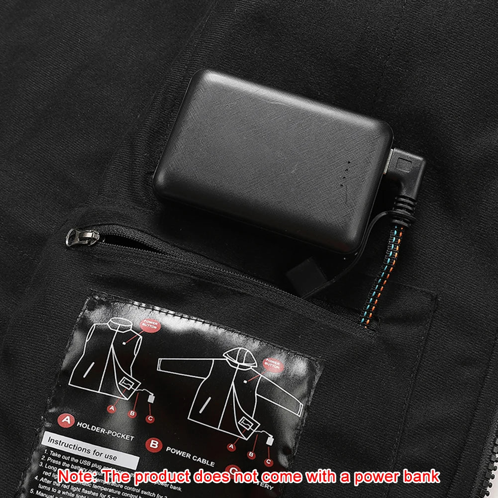 9 Areas Heated Vest Men Jacket Heated Winter Womens Electric Usb Heater Tactical Jacket Man Thermal Vest Body Warmer Coat