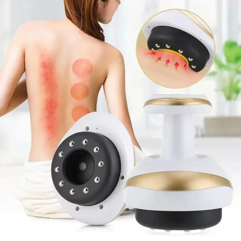 Electric Scrapin, Cupping, Suction, Heating, Fat Burner, Anti-cellulite Massager