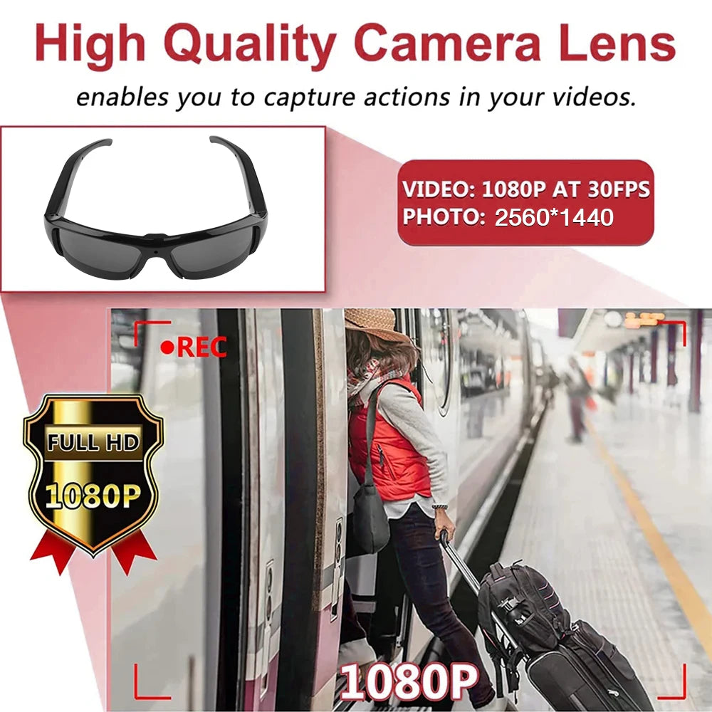 HD 1080P Glasses Camera Security Sports Video Recorder Surveillance Camcorder For Driving