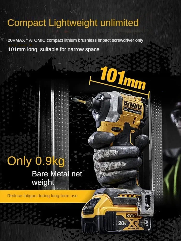 DEWALT DCF850 20V Cordless Electric Screwdriver Brushless Motor Rechargable Drill Driver Electric Impact Wrench Large Torque