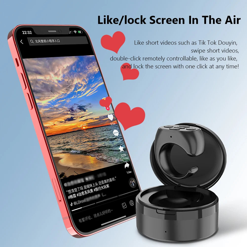 Smart Fingertip Flipping Bluetooth-compatible 5.3 Wireless Video Controller Automatic Page Turner Page Flipping for Mobile Phone