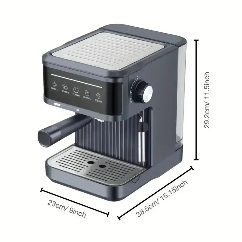 Electric Espresso Maker Professional Espresso Coffee Maker Semi Automatic Latte Cappuccino Milk Frother Italian Coffee Machines