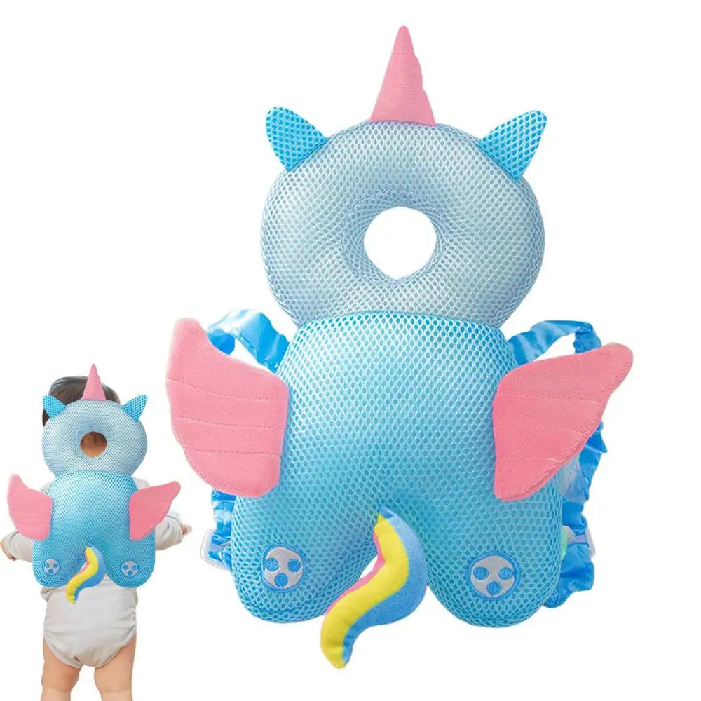 Newborn Headrest Security Pillows Backpack Toddler Baby Head Fall Protection Pad Cushion Cartoon Soft Security Pillows Backpack