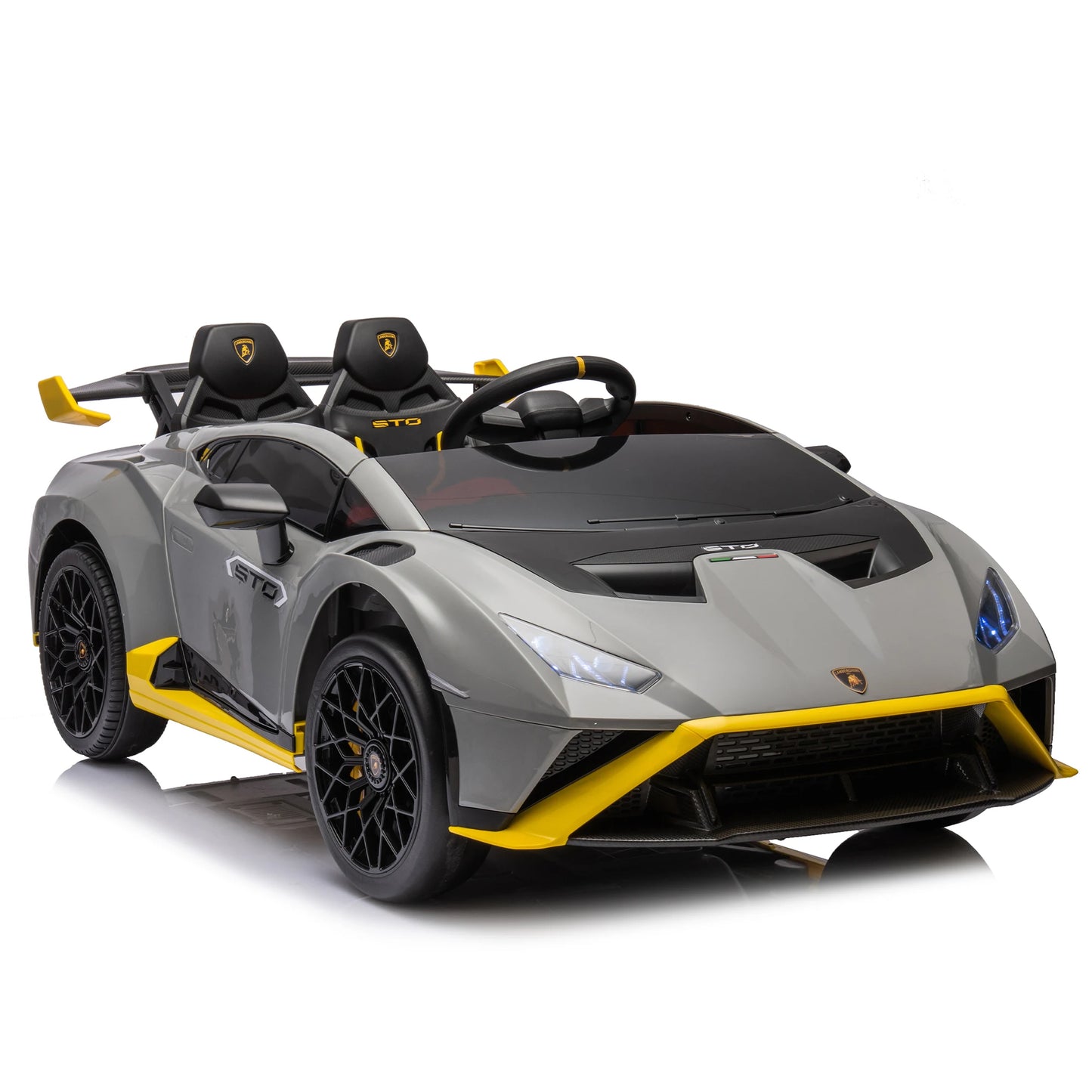 24V Kids Electric Ride-On Drift Car: Speeds 1.86-5.59 MPH, Ages 3-8, Foam Front Wheels, 360° Spin, LED Lights, Dynamic Music