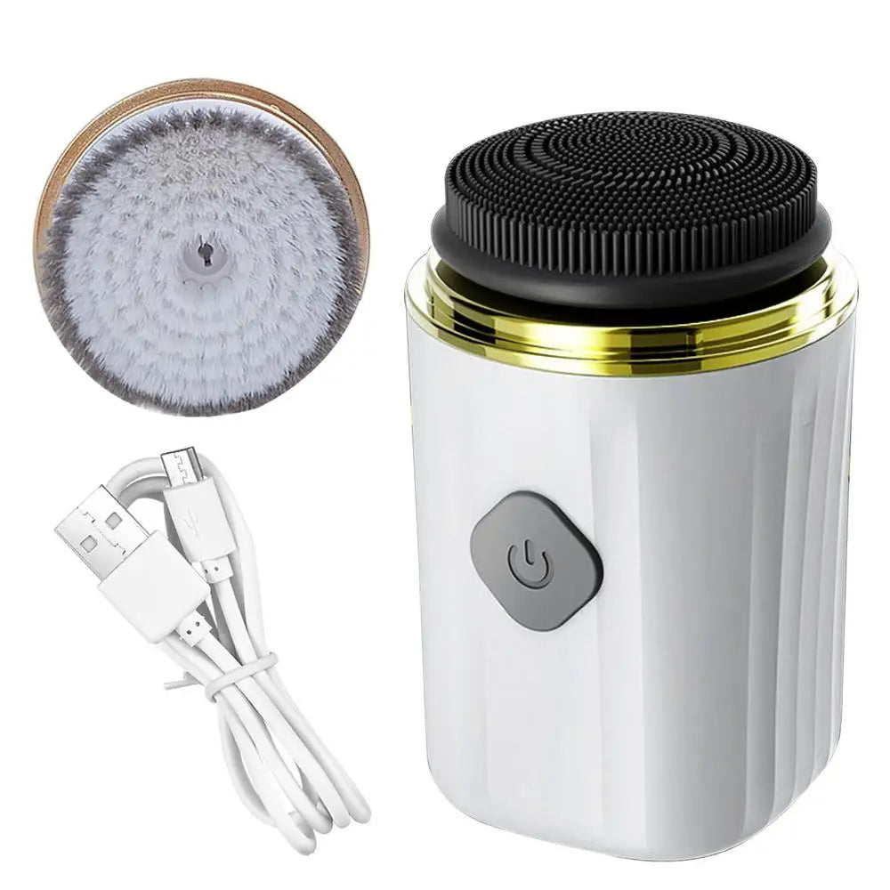 Face Skin Cleaning Brush 2 In 1 Electric Face Scrub Brush For Deep Cleaning Face Skincare Tools For Massaging And Deep Cleansing