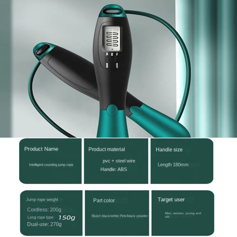 Cordless Electronic Jumping Rope Counting speed