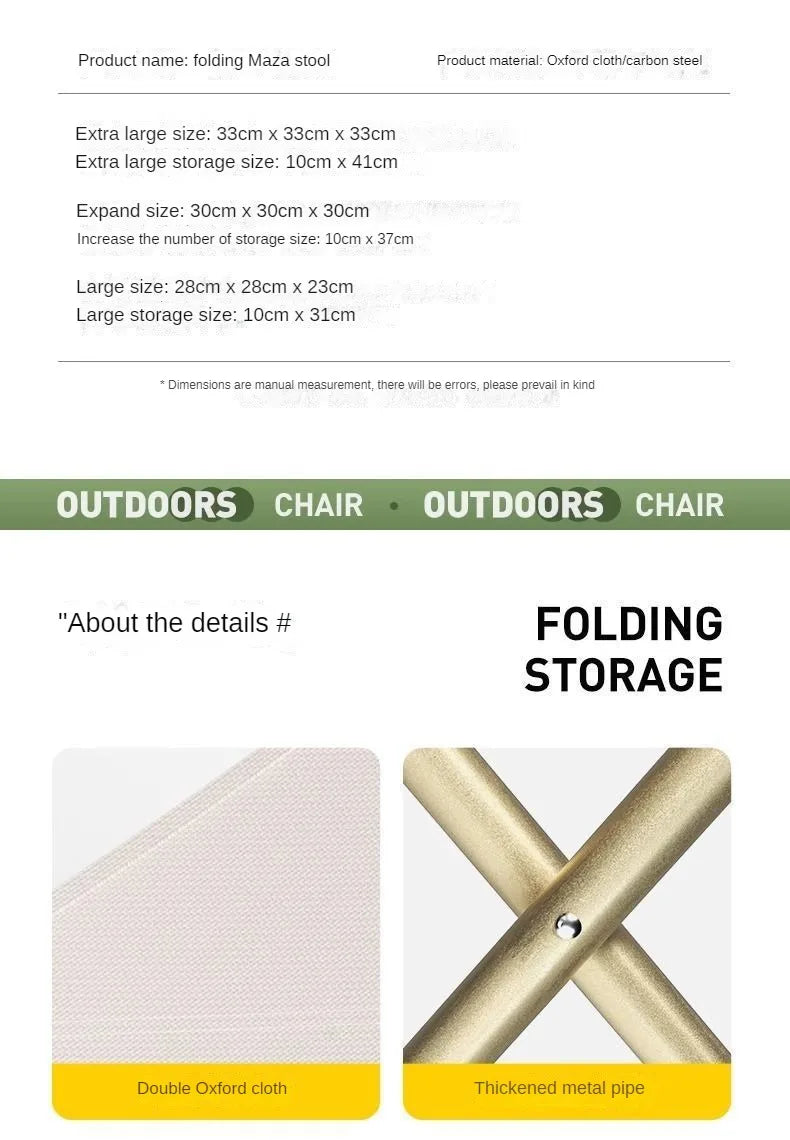 Outdoor Portable Folding Stool for outdoors
