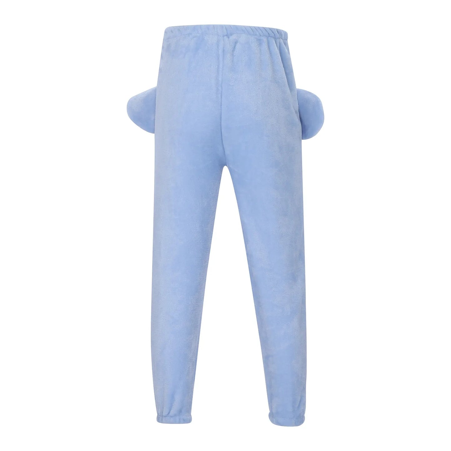 Funny Cartoon Men's Pajama Suits Couple Novelty Animal Elephant Ear Trunk Plush Long Sleeve Couple Clothes+Trousers Prank Gift