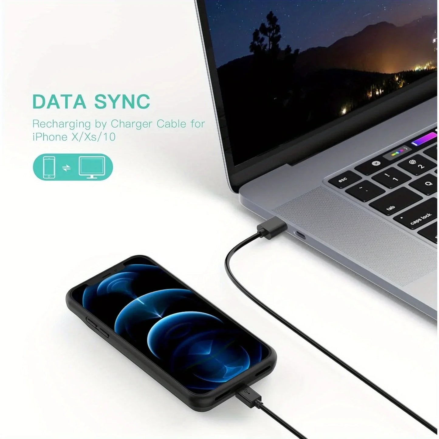 Battery Case for iPhone 12/iPhone 12 Pro 6.1 inch, Upgraded Slim 6800mAh Portable Charging Case Rechargeable Power Bank