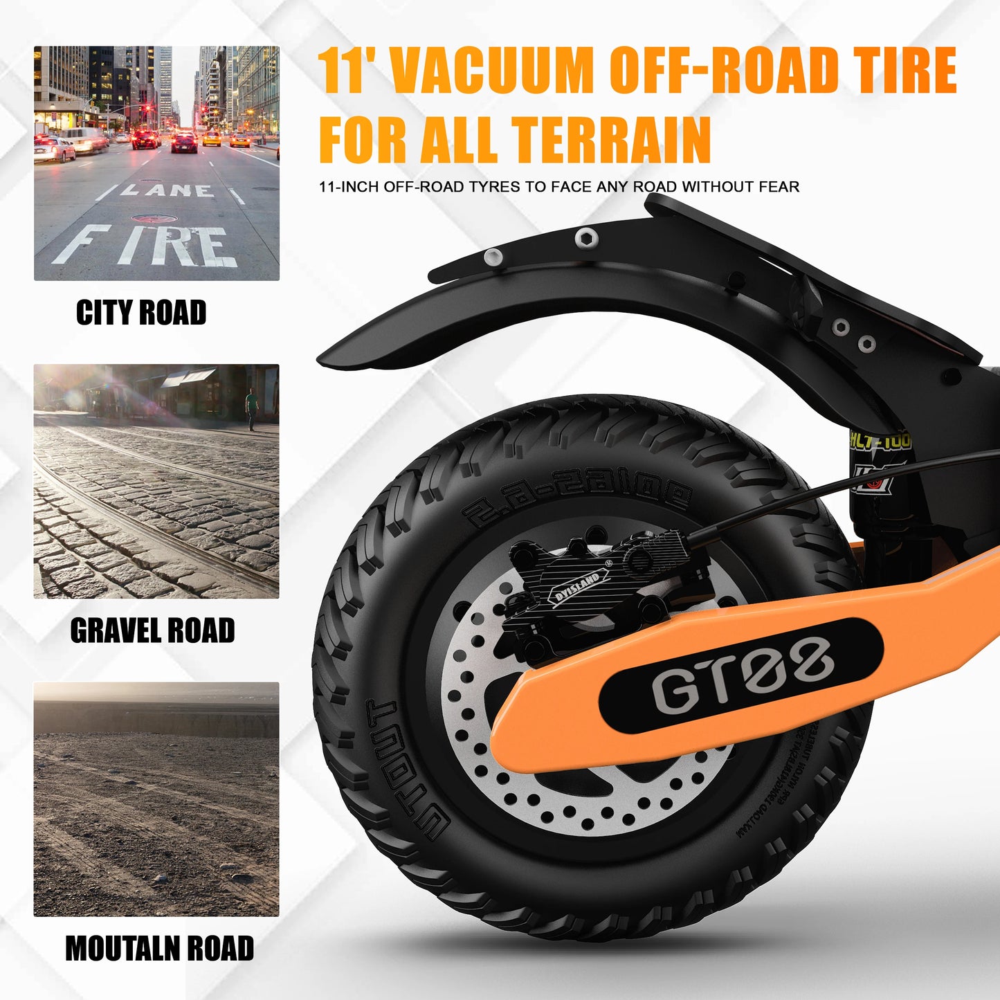 5600W Adult Electric Scooter Dual Motor Top Speed 50MPH,60V27AH, 11-inch Off-Road Tires Sport Folding eScooter with Seat