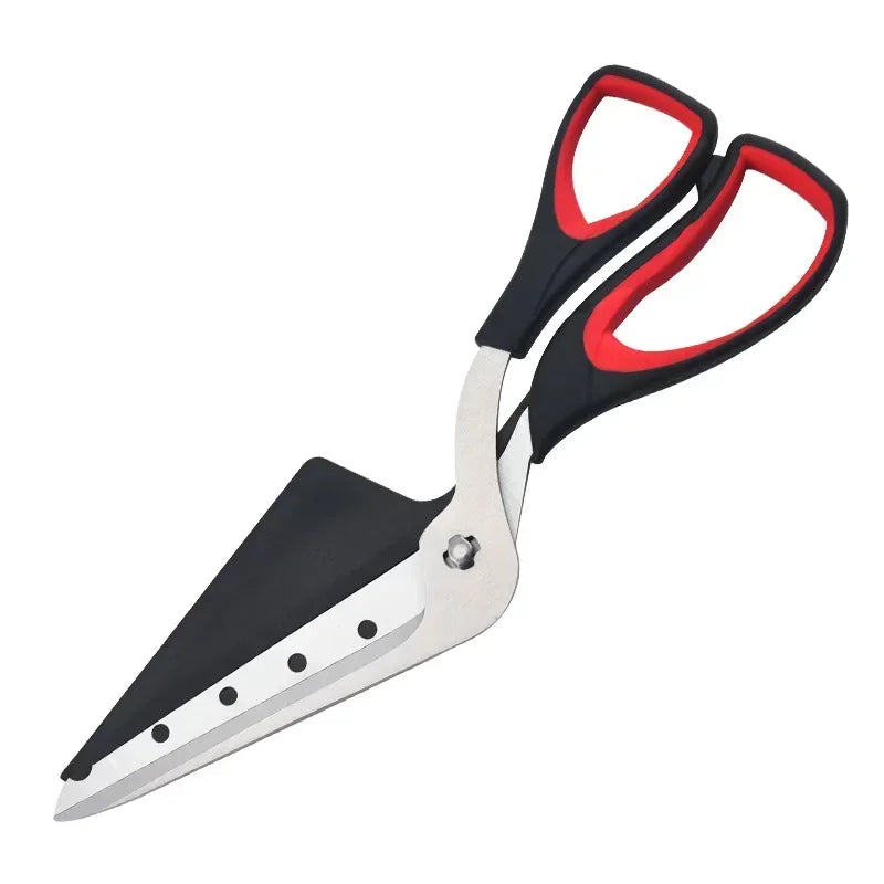 Professional Pizza Scissors Sharp Detachable Stainless Steel Blade Pizza Cutter Scissors Easy Cutting Pizza Spatula Slicer Tools