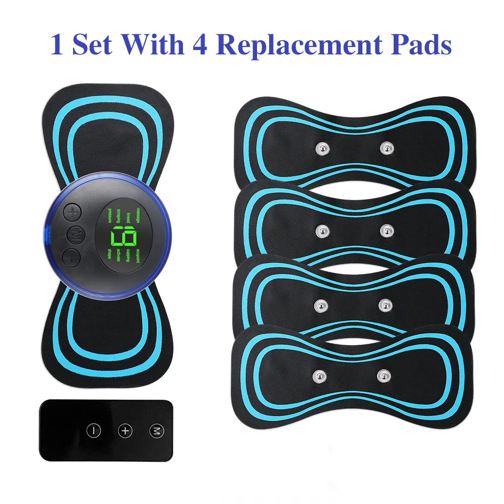 Mini Portable EMS Neck Massager – Cervical Pain Relief & Shoulder Relaxation