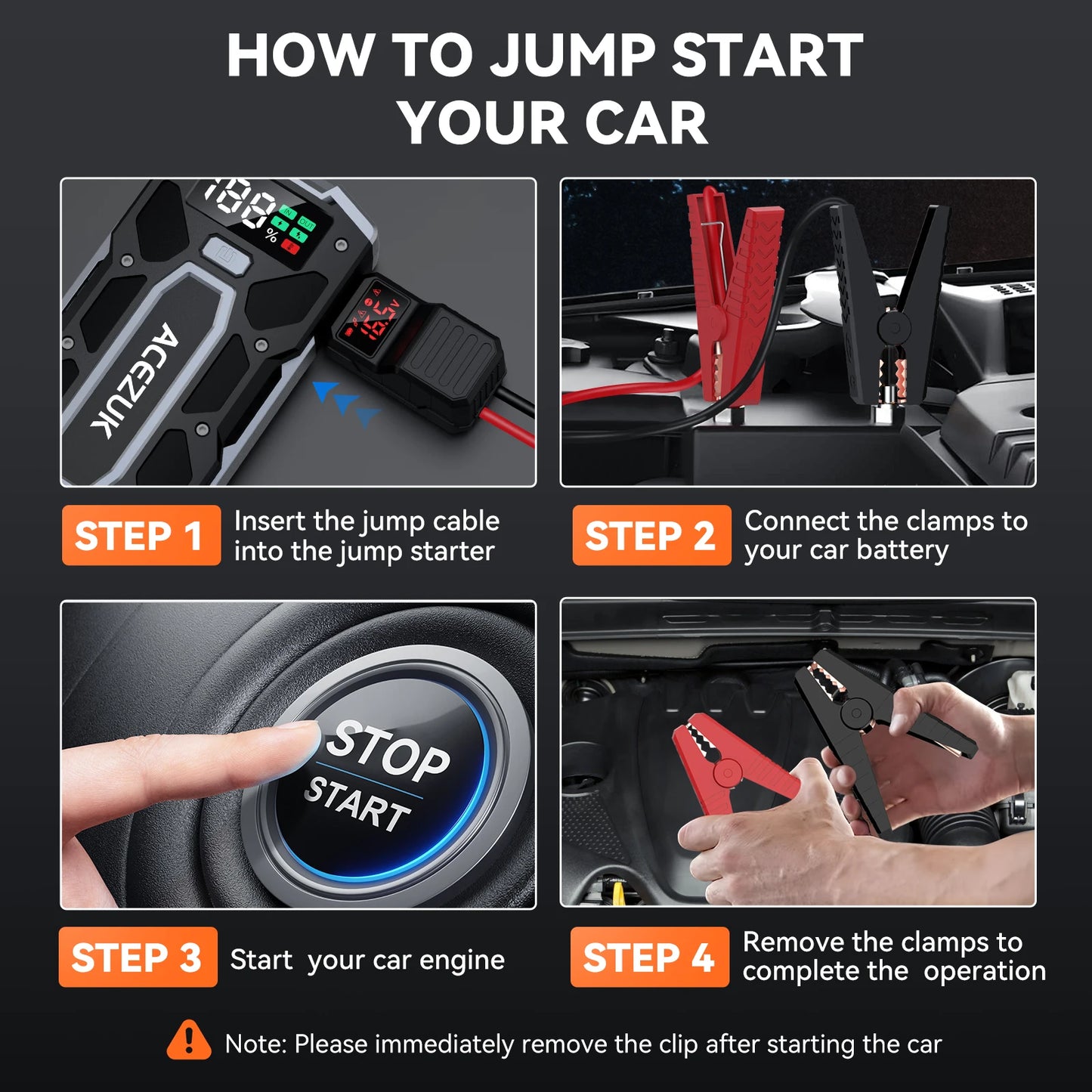 4000A Car Jump Starter Power Bank 12V 21800mAh Starting Device Emergency Car Battery Charger Booster Buster For 10L 8.0L