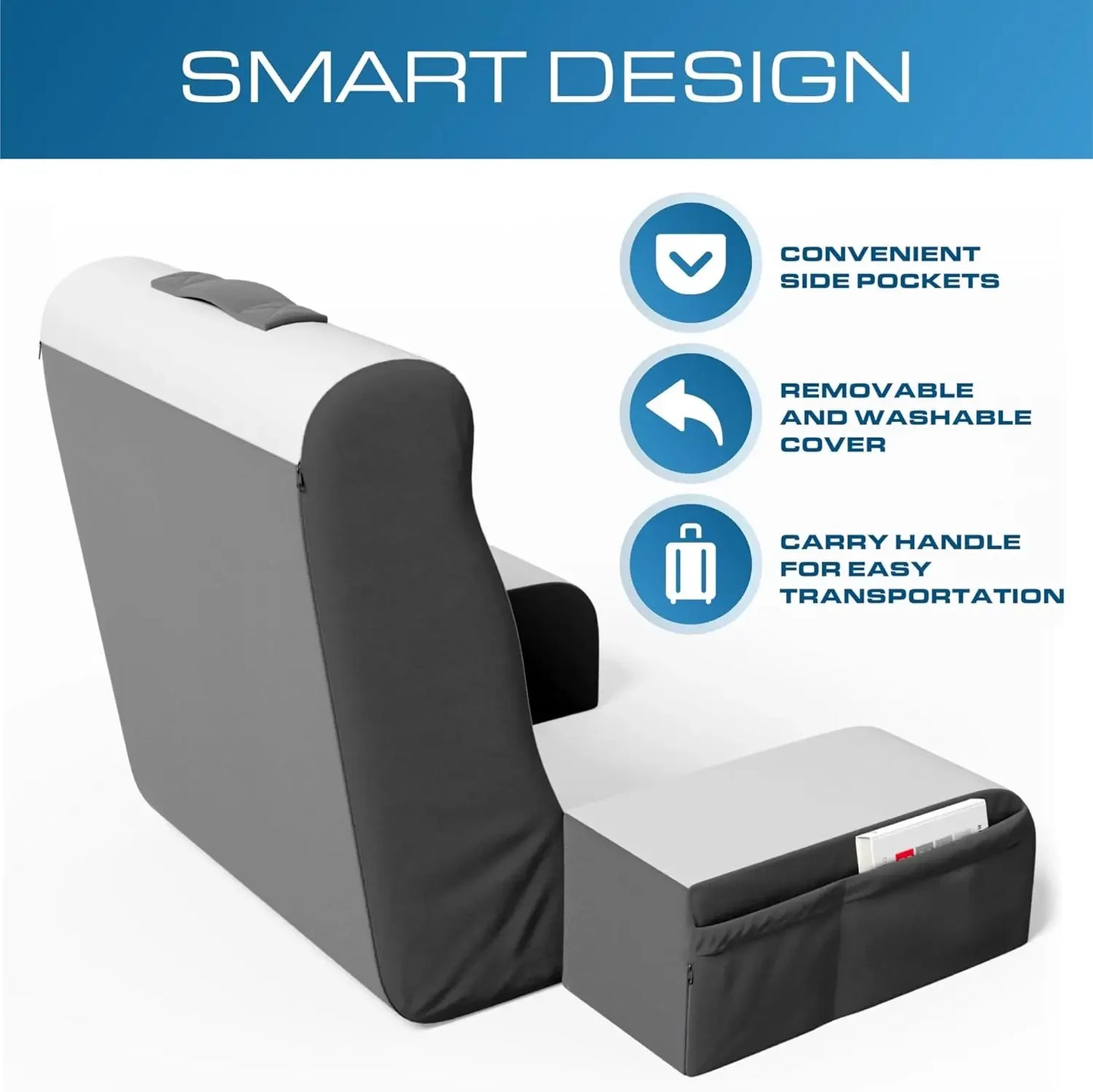 Reading Pillow | Full Support for Comfort Solid Foam