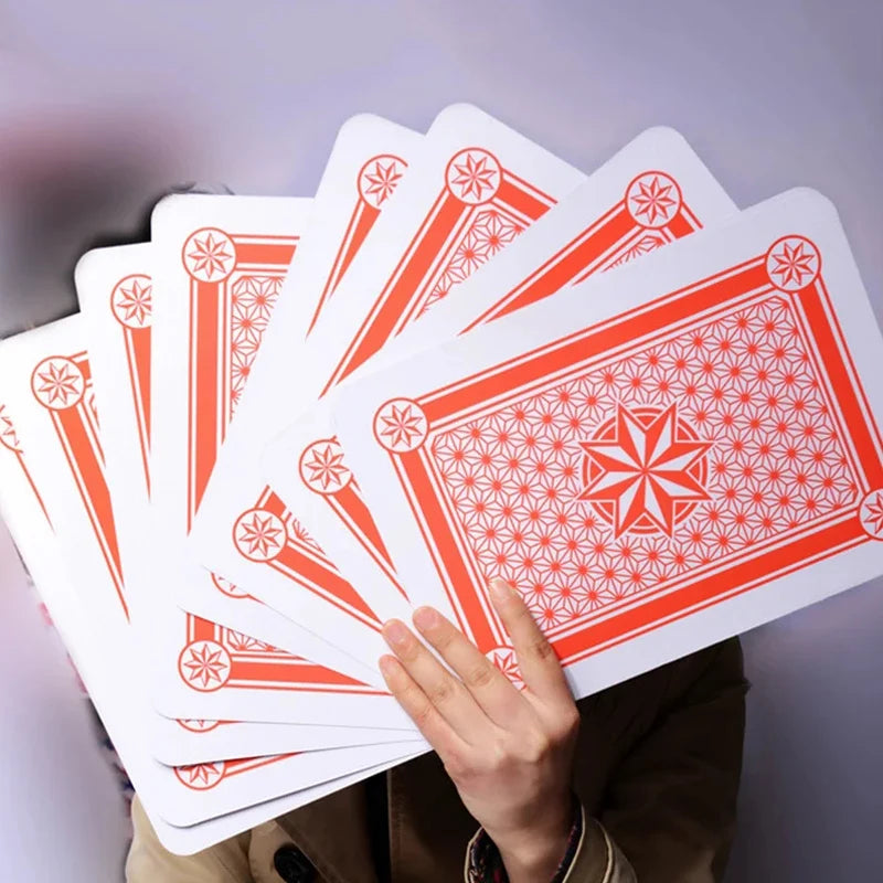 Oversized Super Jumbo Poker Playing Cards 4x Larger Travel Carnival Wedding Birthday Party Favors Family Board Games For Adults