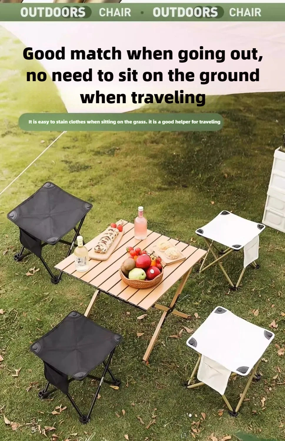 Outdoor Portable Folding Stool for outdoors