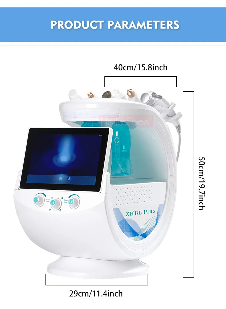 High Quality Smart Ice Blue Facial Treatment Machine 2025 Hydrofacial 7 in 1 Professional  Portable Dermabrasion