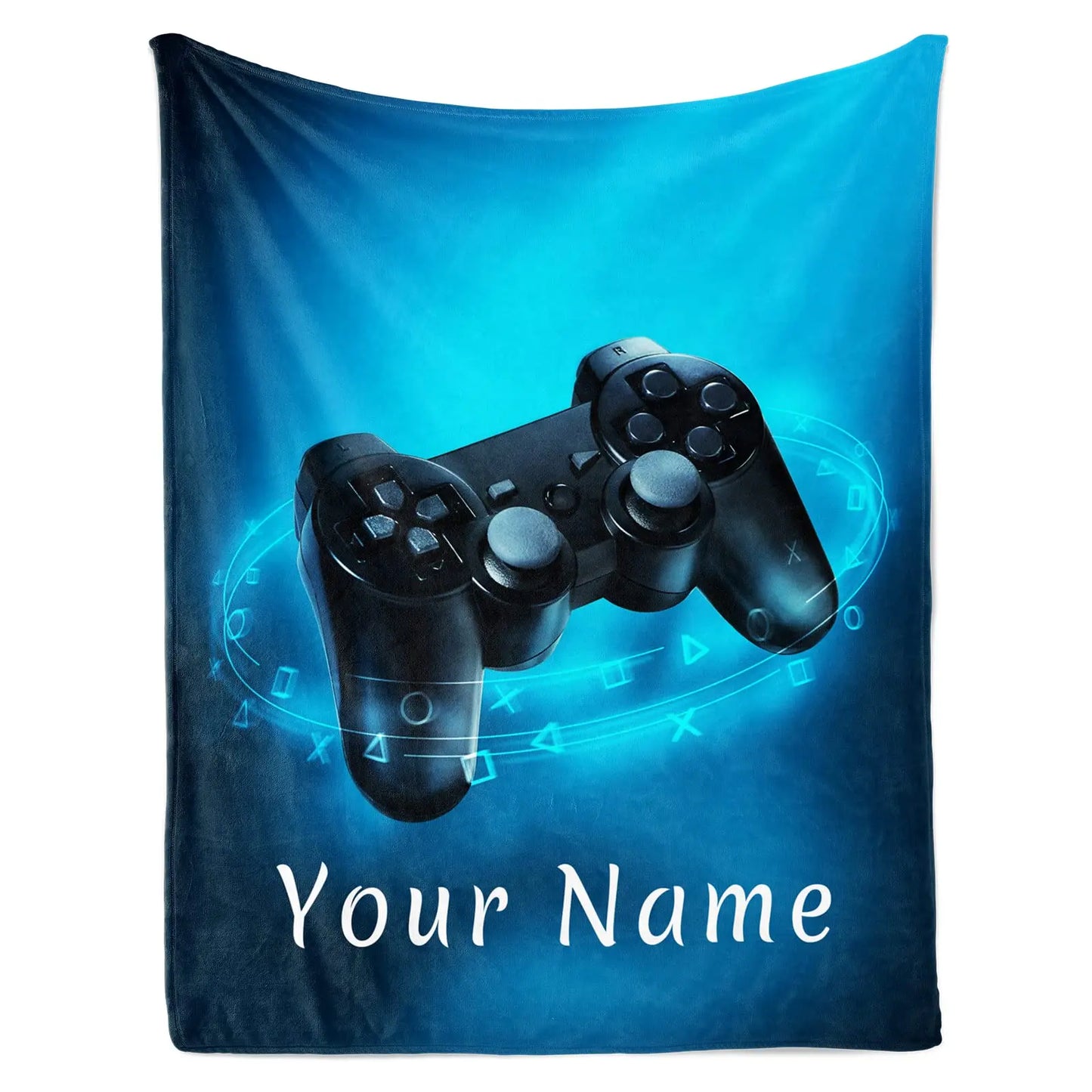 3D Game Controller Theme Blanket Soft Warm Print Throw Black Blanket for Men Boys Adult Birthday Gifts for Sofa Chair Bed Office