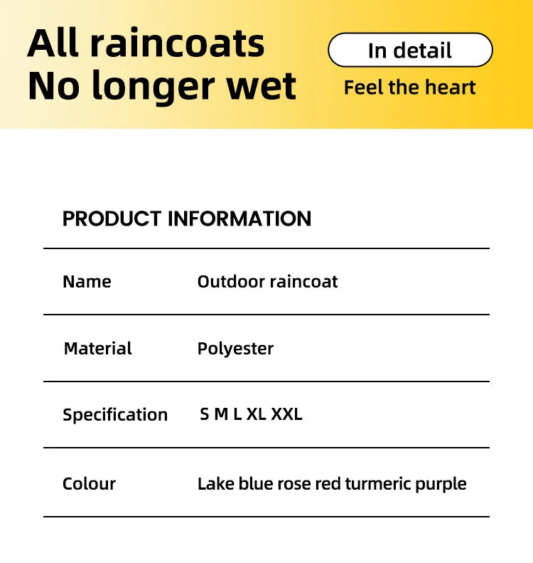 Dog Raincoat Reflective can-pull Dog Jacket Waterproof Large Pet Rainy Day Out Clothes