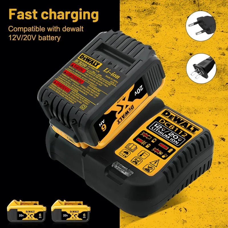 High Rate 100% Genuine Dewalt 20V Battery, 2AH 5AH 6AH Rechargeable Lithium Ion Battery, Dewalt DCB200 Power Tool Battery