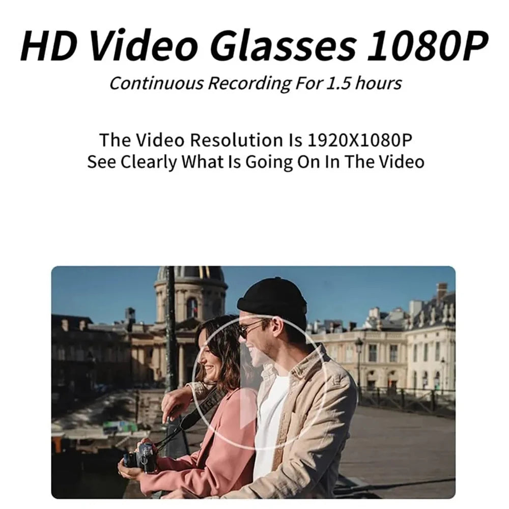 HD 1080P Glasses Camera Security Sports Video Recorder Surveillance Camcorder For Driving