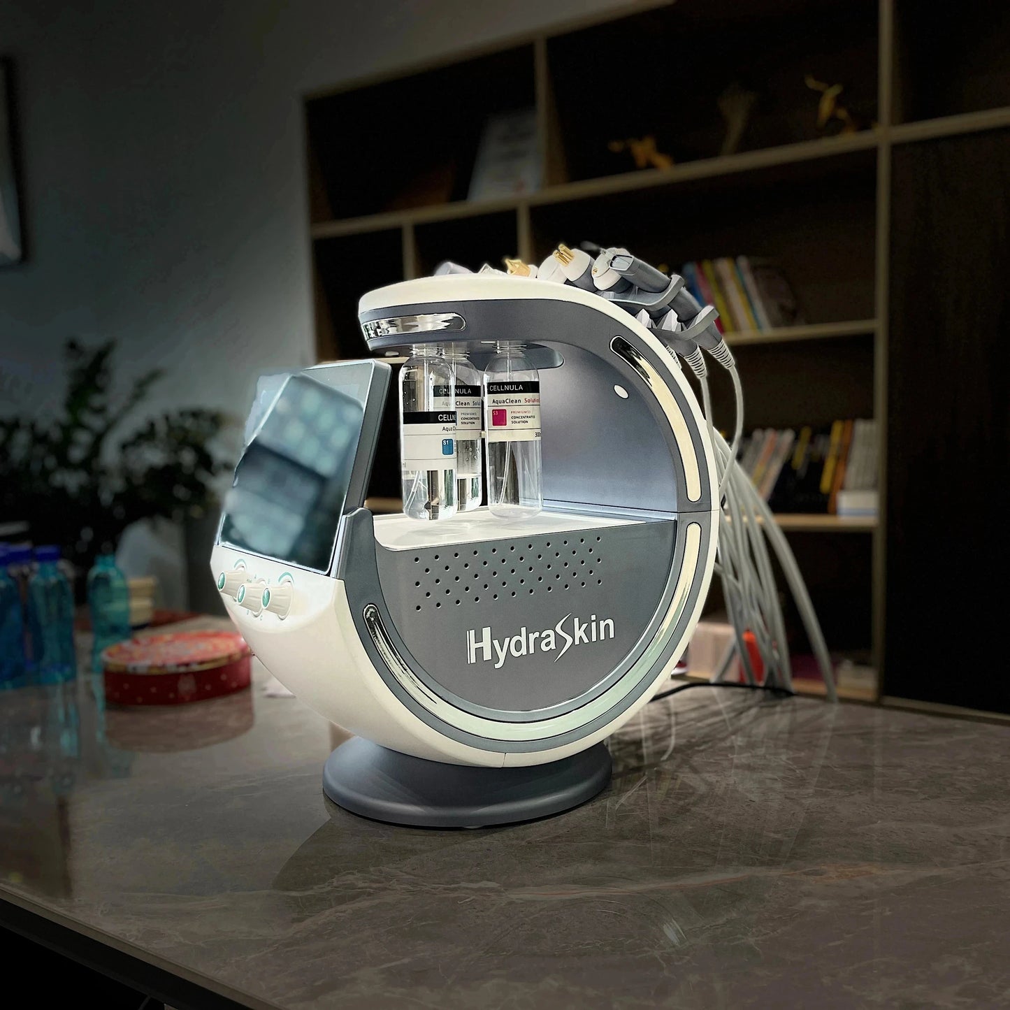 Ultrasound Skin Care Cryotherapy Microdermabrasion Machine Ice Blue Magic Mirror Skin Analyzer Oxygene Hydro facial Machine