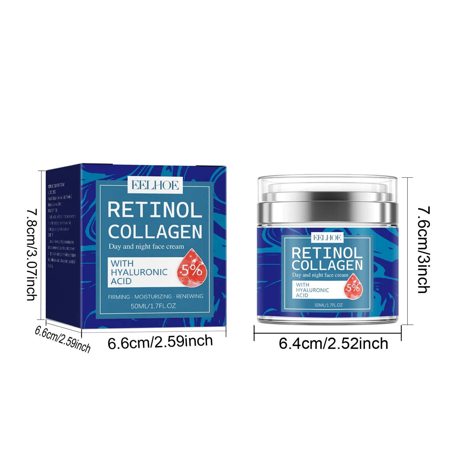 Retinol Collagen Cream Lighten Fine Lines Improve Darkness Reduce Dark Spots Tighten And Brighten Skin Moisturizing Face Cream