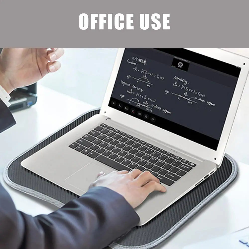 Computer Lab Desk Pillow for Laptop with Cushion Lap Desk with Pillow Cushion Writing Padded Tray with Handle for Office Work