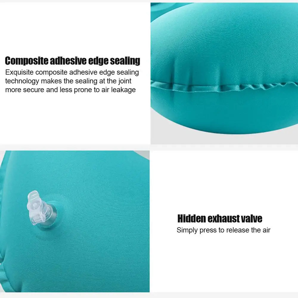 Inflatable Neck Pillow U-Shaped Neck Support Pillow Comfortable Pillow Portable Neck Protector For Travel Airplane Car