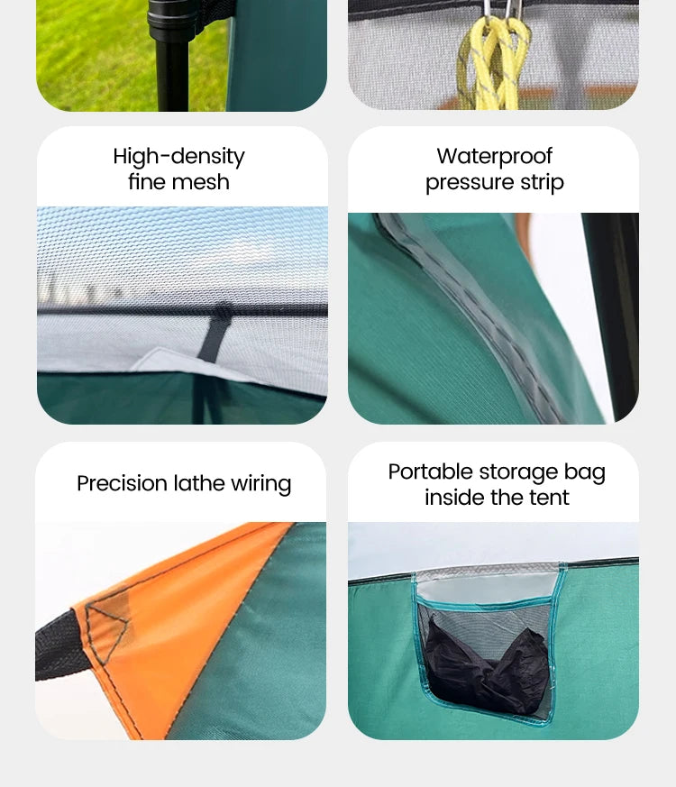 Hiking Tent 3-12 Person Rainproof