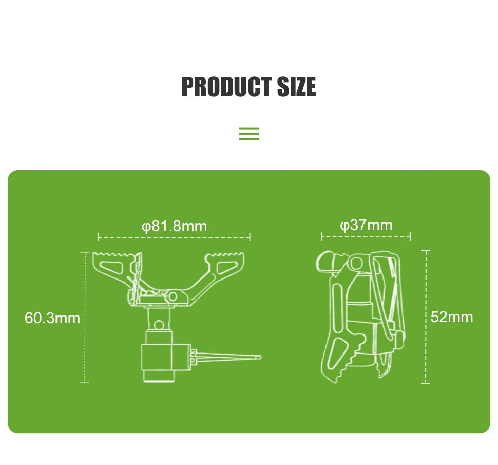 Mini Camping Gas Burner Titanium
