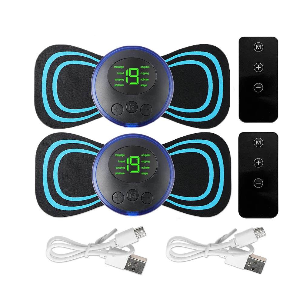 Mini Portable EMS Neck Massager – Cervical Pain Relief & Shoulder Relaxation