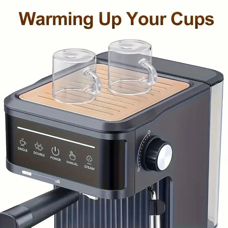 Electric Espresso Maker Professional Espresso Coffee Maker Semi Automatic Latte Cappuccino Milk Frother Italian Coffee Machines