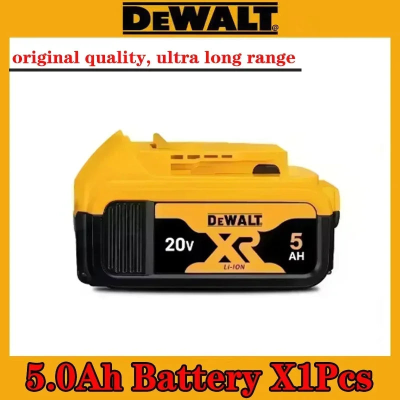 High Rate 100% Genuine Dewalt 20V Battery, 2AH 5AH 6AH Rechargeable Lithium Ion Battery, Dewalt DCB200 Power Tool Battery