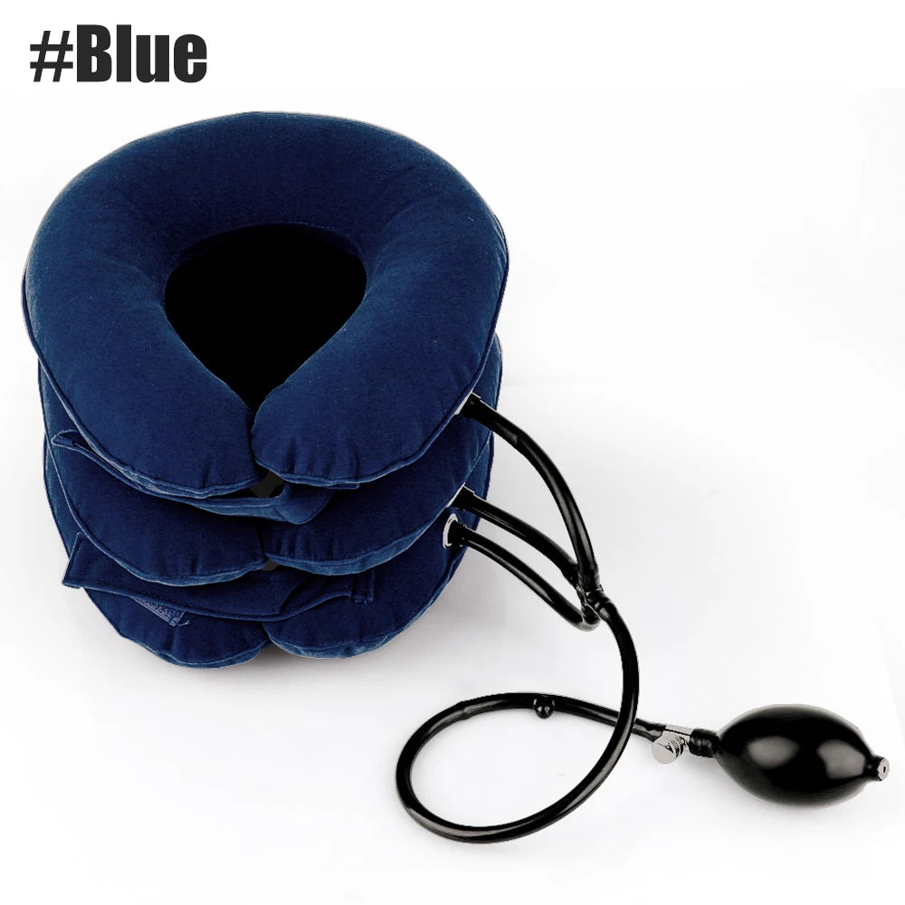 Cervical Neck Traction Device,Relief for Chronic Neck & Shoulder Alignment Pain,Inflatable Neck Stretcher
