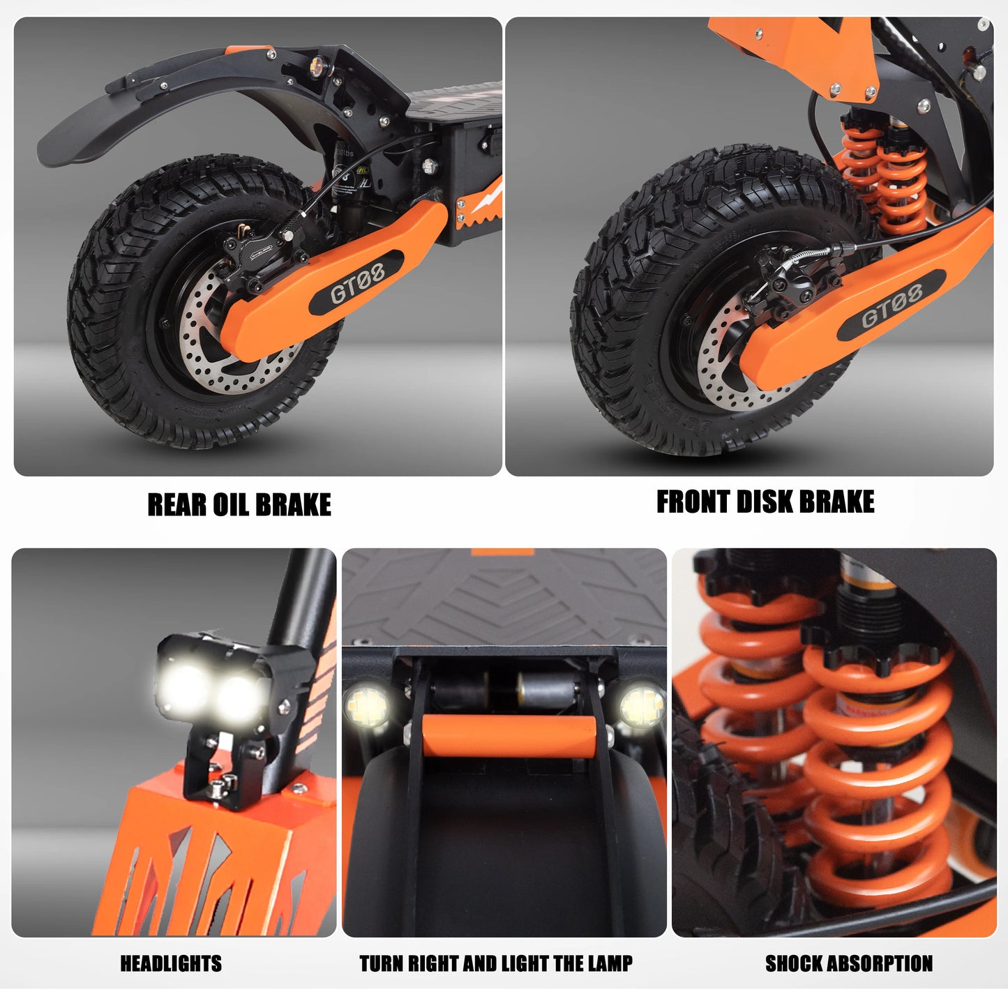 5600W Adult Electric Scooter Dual Motor Top Speed 50MPH,60V27AH, 11-inch Off-Road Tires Sport Folding eScooter with Seat